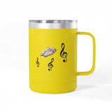 Coffee Mug Tumbler - Treble Maker Design Hand Drawn by Flounder's Mom, Nina