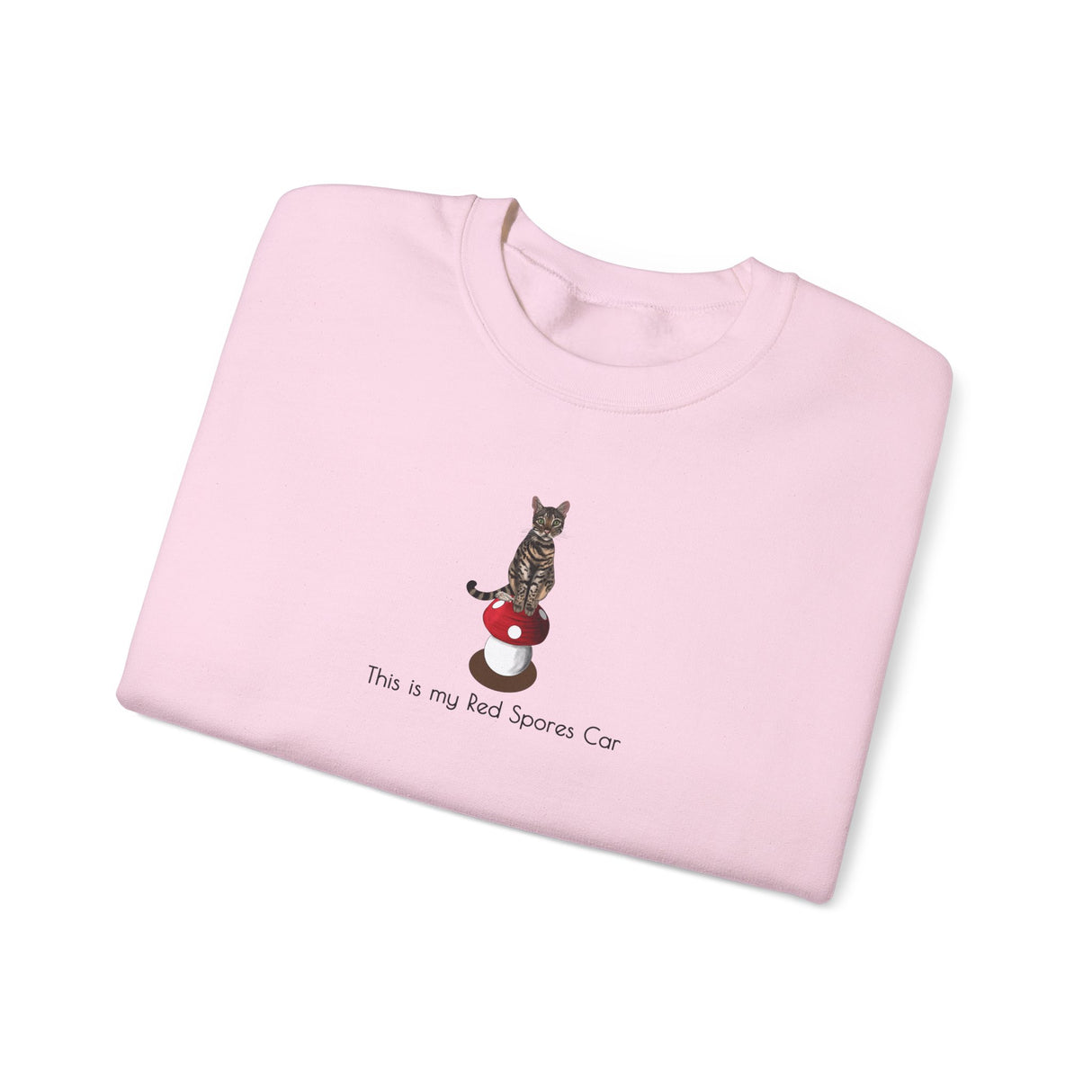 This is my Red Spores Car Unisex Heavy Blend™ Crewneck Sweatshirt featuring Flounder and Mouse Toy