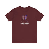 Never Better Mermaid Skeletons Wine Shirt Bella+Canvas Graphic Tee