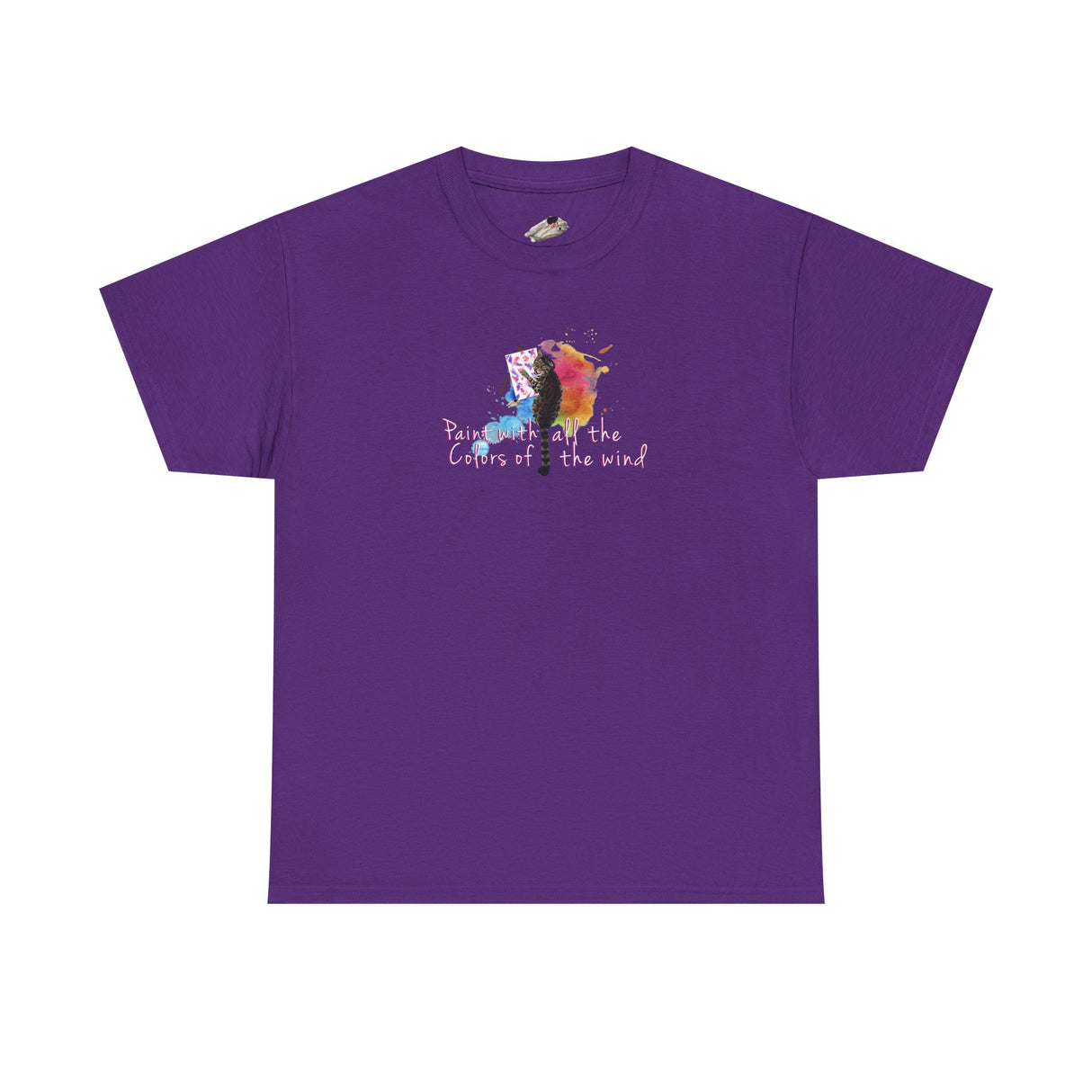 Flounder the Purrcasso T-Shirt — "Paint With All the Colors of the Wind" Cat Art Tee
