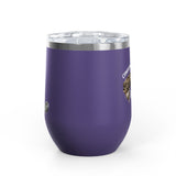 Wine Tumbler — "Competitive Rester" Flounder Design (12 oz)