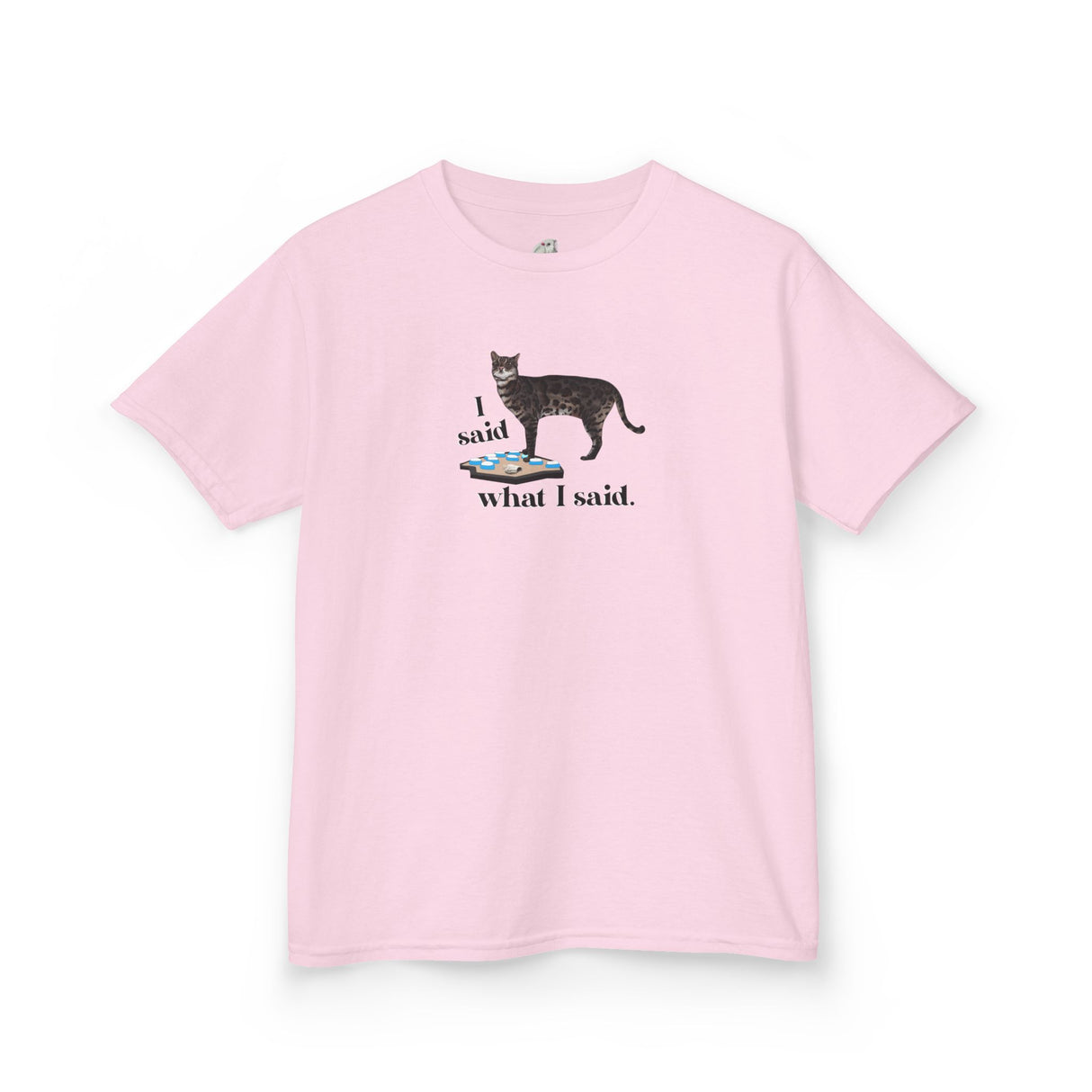Kids Tee — "I Said What I Said" Flounder Talking Pet Buttons Design