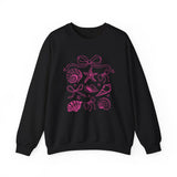 Pink Coastal Coquette Crewneck Sweatshirt