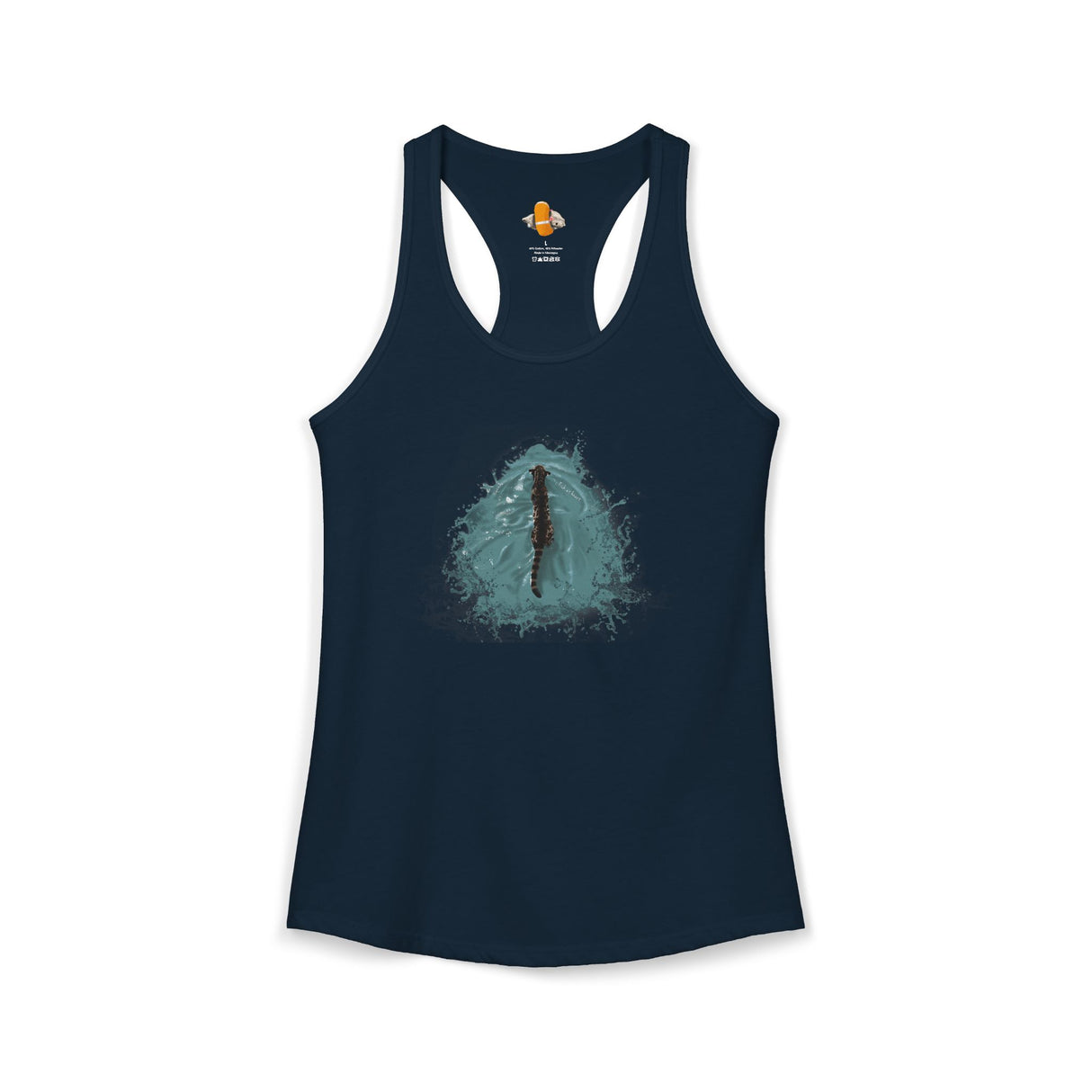 Fish at Heart Flounder Purrmaid Racerback Tank