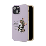 Flounder Cat - My Cat Loves Me Biodegradable Phone Case – Eco-Friendly Protection