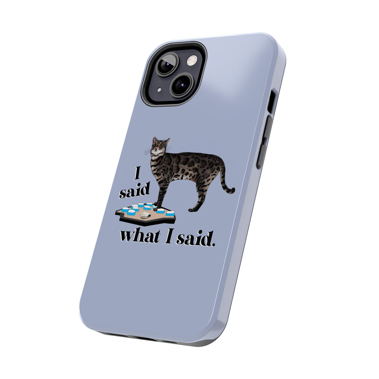I Said What I Said Flounder Phone Case — Talking Pet Buttons Design