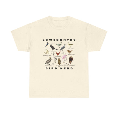 Bird Species Unisex Tee - Lowcountry Bird Nerd Shirt