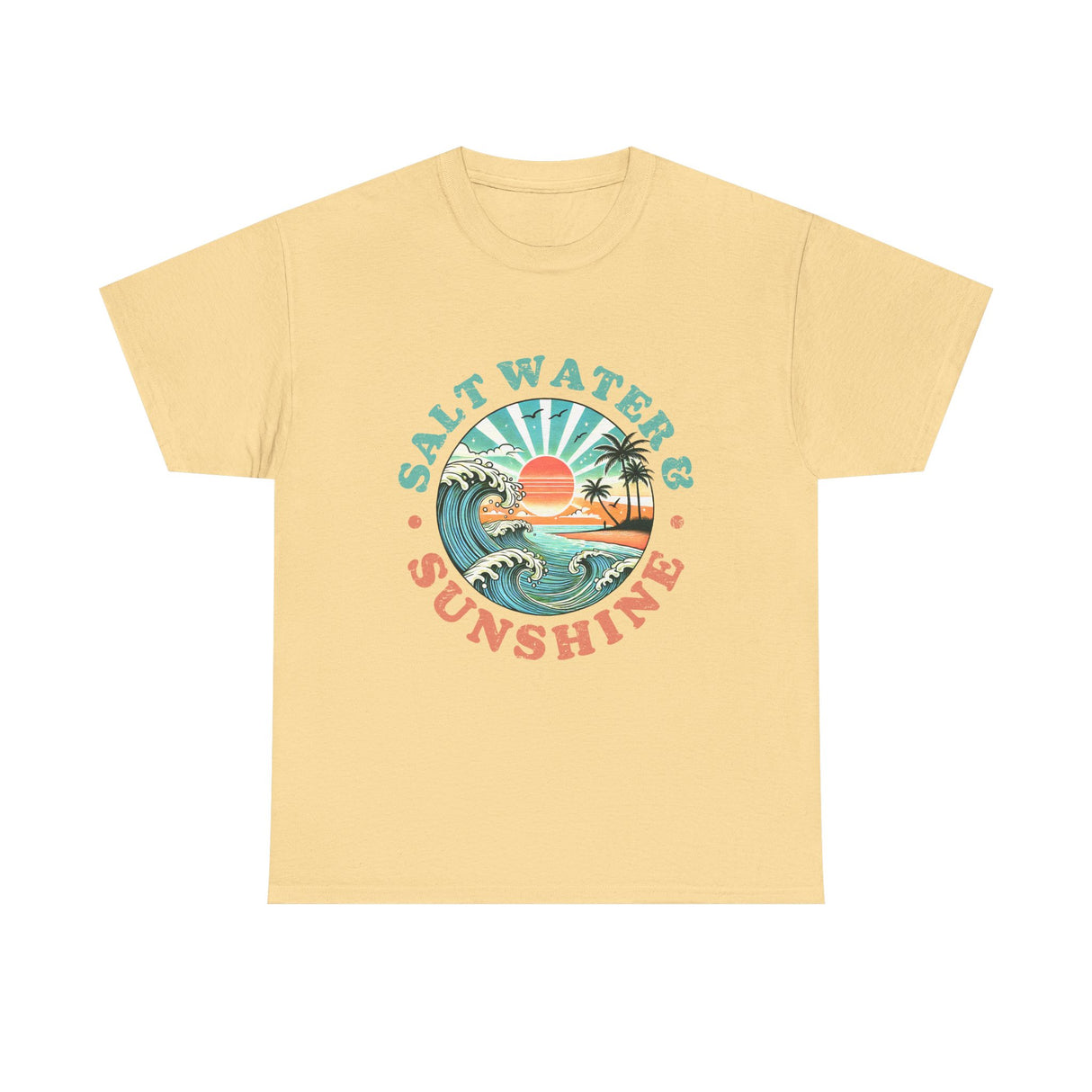 Coastal Saltwater & Sunshine Unisex Cotton T-Shirt