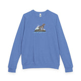 Purrmaid Flounder Raglan Crewneck — “I Want to Be Where the People Aren’t”