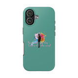 Tough Phone Case — "paint with all the colors of the wind" Flounder the Purrcasso Art