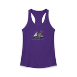 Purrmaid Flounder Racerback Tank — "I Want to Be Where the People Aren't"
