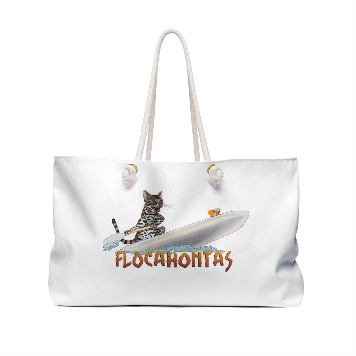 Weekender Bag Flocahontas featuring Flounder the purrmaid and Mouse Toy