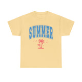 Summer Collegiate Style Cotton T-Shirt