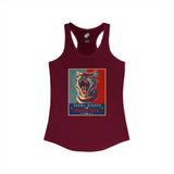 Vote Fish 2028 Racerback Tank — "Equal Rights for Mouse Toys" Purrmaid Funny Campaign