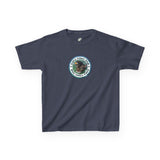 Kids Tee — "Salty Paws Club" Purrmaid Flounder & Life‑Vest Mouse Toy