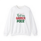 Holiday Resting Grinch Face Sweatshirt