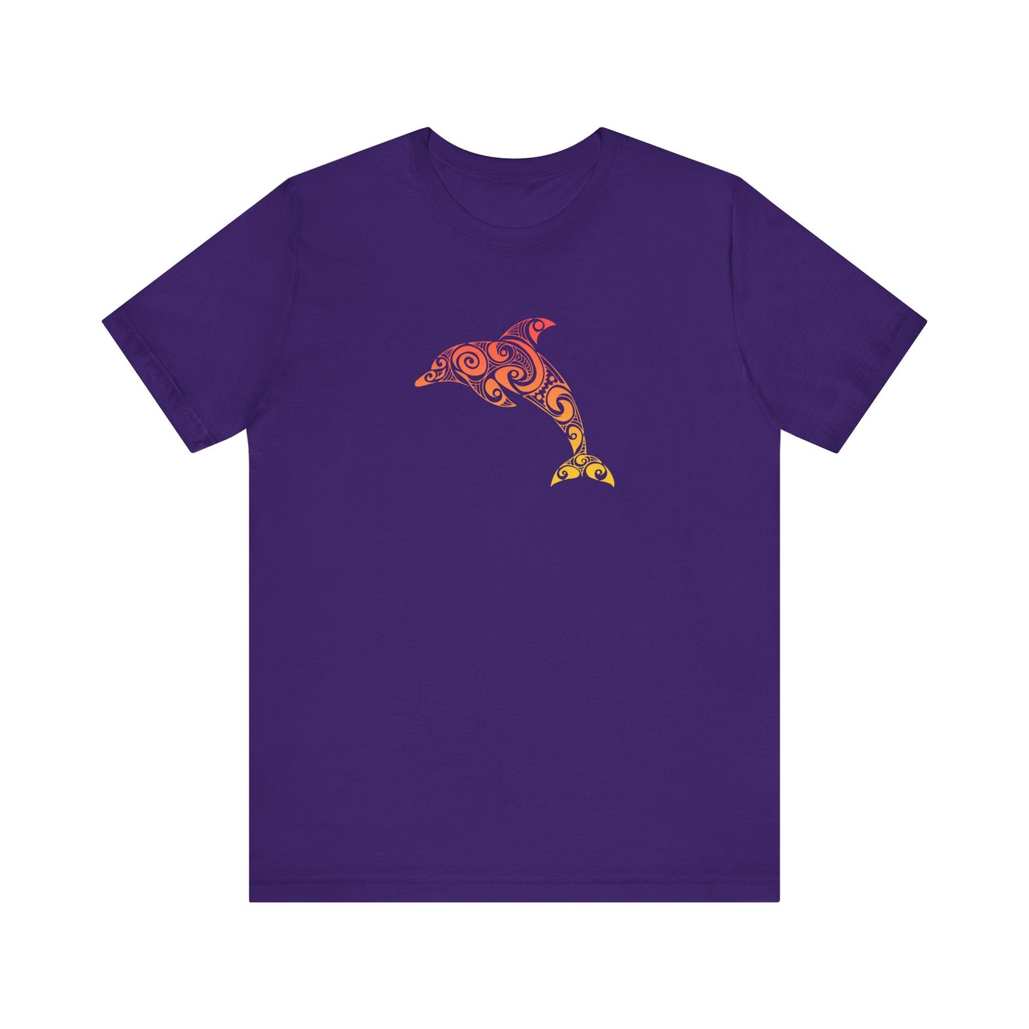 Adult Tribal Dolphin Tee - Bella+Canvas Shirt