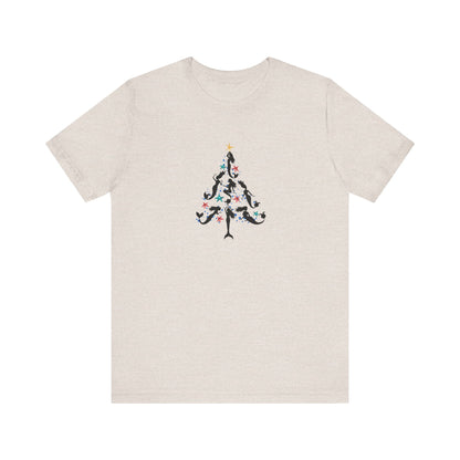 Mermaid Christmas Tree Tee - Bella+Canvas