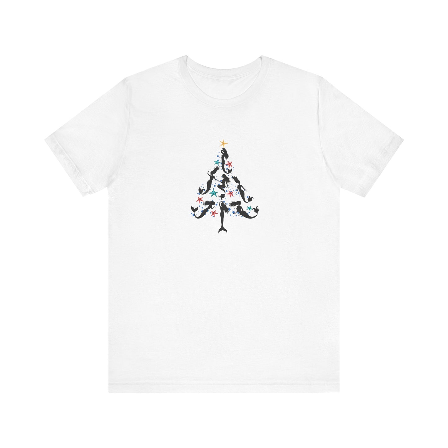 Mermaid Christmas Tree Tee - Bella+Canvas