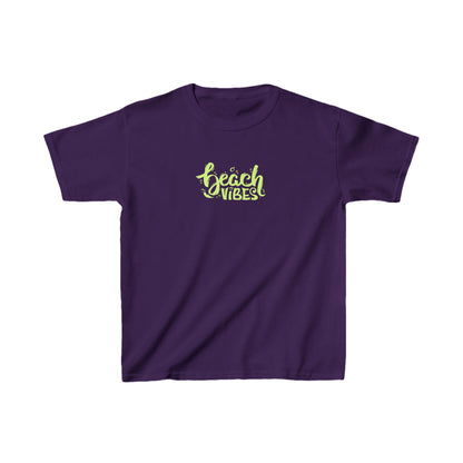 Youth Beach Vibes T-Shirt - Soft Cotton Kids Tee for Everyday Wear