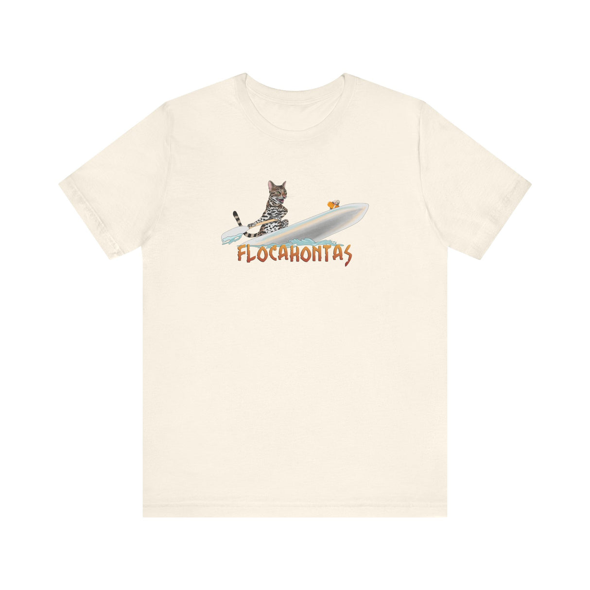 Flocahontas Unisex Tee - Flounder the Purrmaid  with Mouse Toy Design