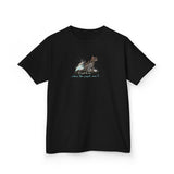 Kids Tee — "I Want to Be Where the People Aren't" Purrmaid Flounder Splash