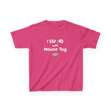 Kids Tee - Funny Flounder's Mouse Toy Shirt with 'I Stand with Mouse Toy' Text