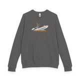 Raglan Crewneck Flocahontas and Mouse Toy Design by Nina