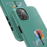 Tough Phone Case — "paint with all the colors of the wind" Flounder the Purrcasso Art