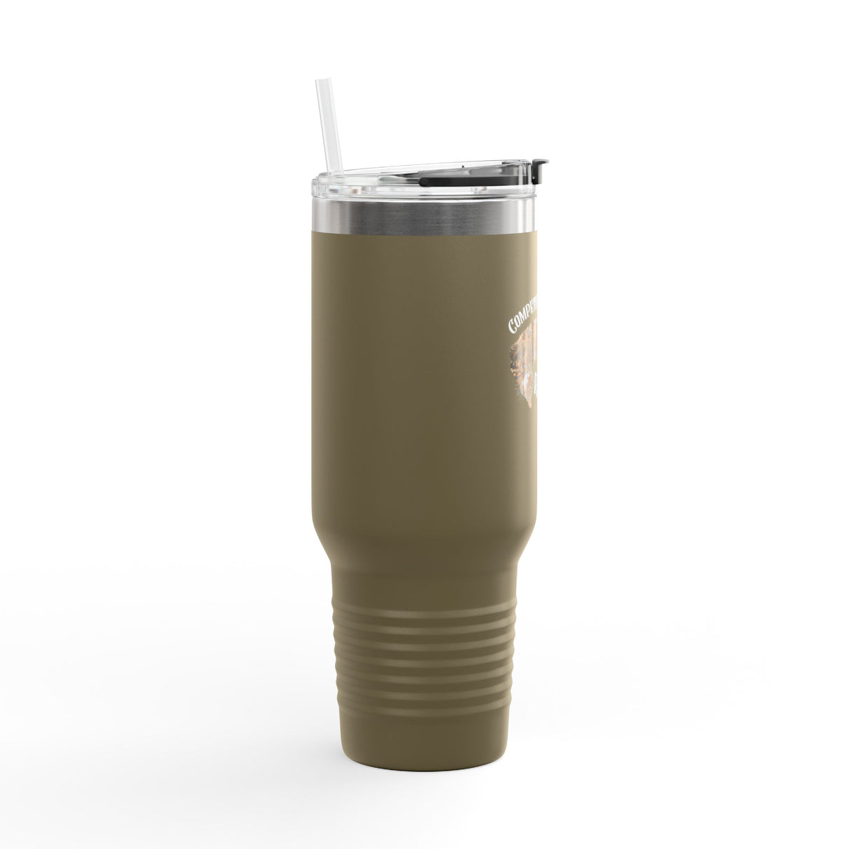Insulated Travel Mug — "Competitive Rester" Flounder Design (40oz)