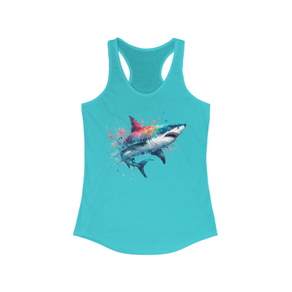 Shark Women’s Racerback Tank – Lightweight, Stylish & Bold