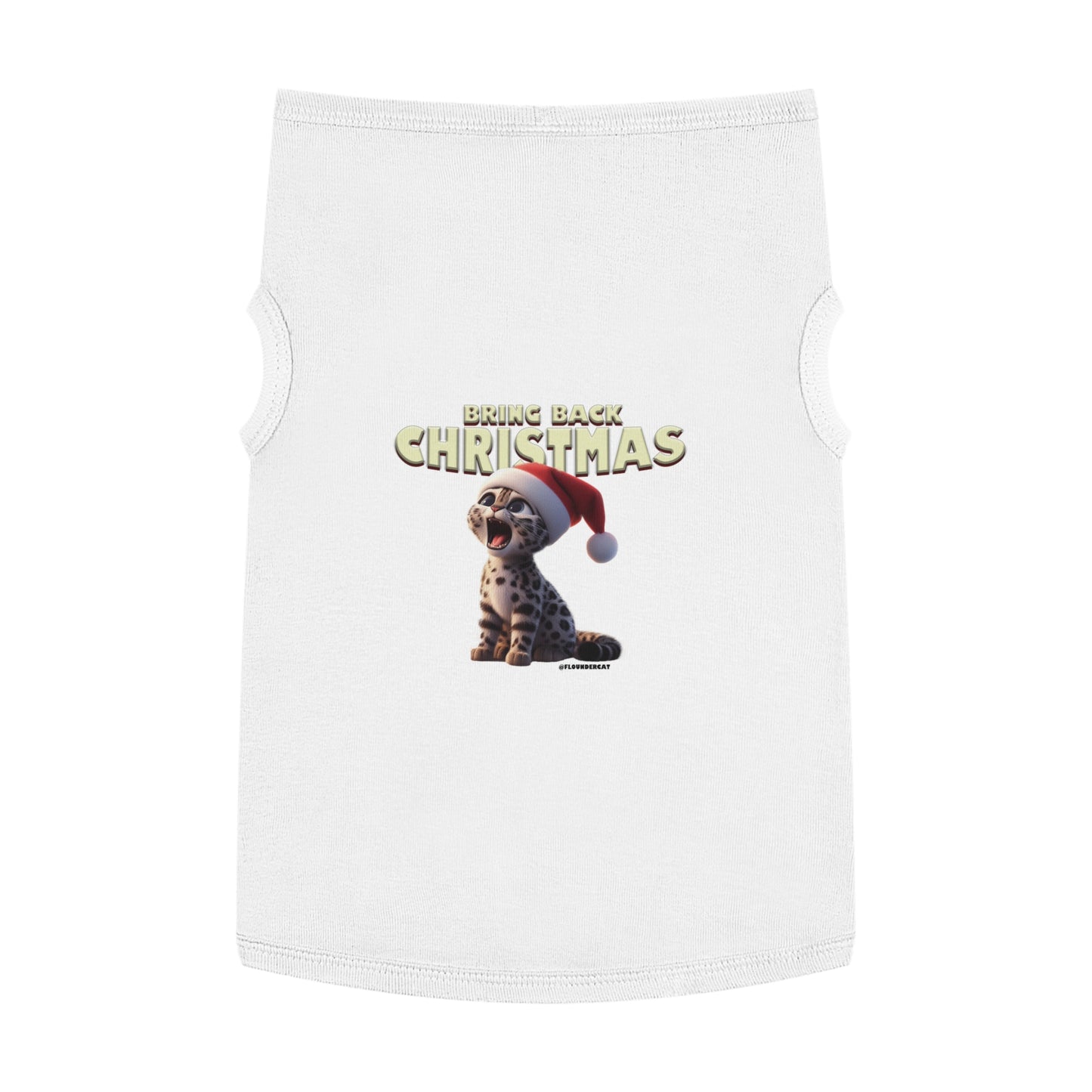 Flounder Cat - Bring Back Christmas Pet Tank Top