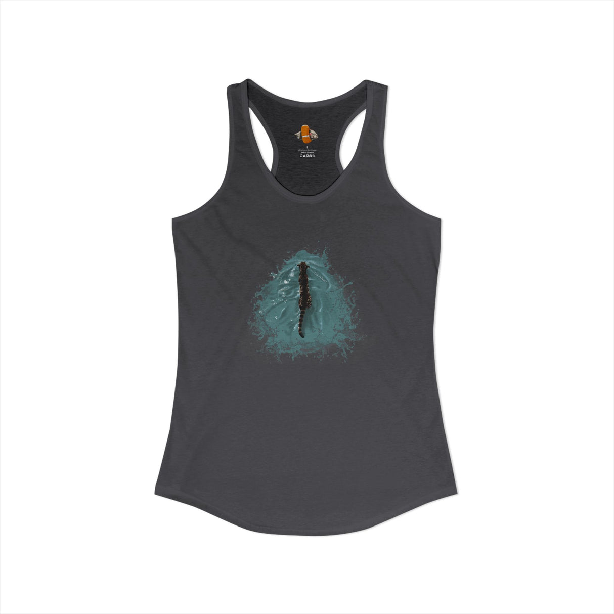Fish at Heart Flounder Purrmaid Racerback Tank