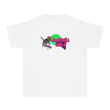 Youth Tee - Just Roll with it Flounder the Purrmaid Skateboard Design by Nina