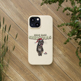 Flounder Cat - Bring Back Christmas Biodegradable Phone Case – Festive & Eco-Friendly