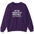 Cat Winks sweatshirt in purple