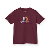 Kids Tee — “Paint With All The Colors Of The Wind” Flounder the Purrcasso Kids T-Shirt