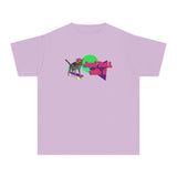 Youth Tee - Just Roll with it Flounder the Purrmaid Skateboard Design by Nina