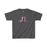 Kids Tee — “Paint With All The Colors Of The Wind” Flounder the Purrcasso Kids T-Shirt