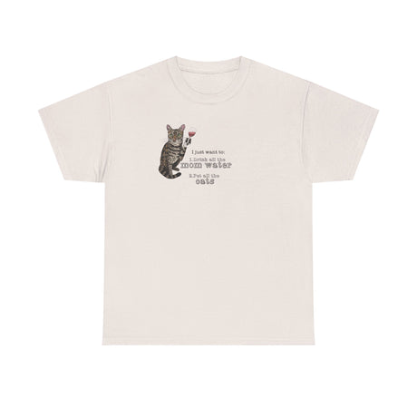 Funny Flounder Cat Wine Unisex Tee