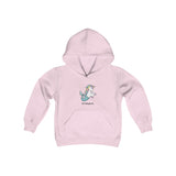 Be Magical Mermaid Unicorn Youth Hooded Sweatshirt – Cozy & Durable
