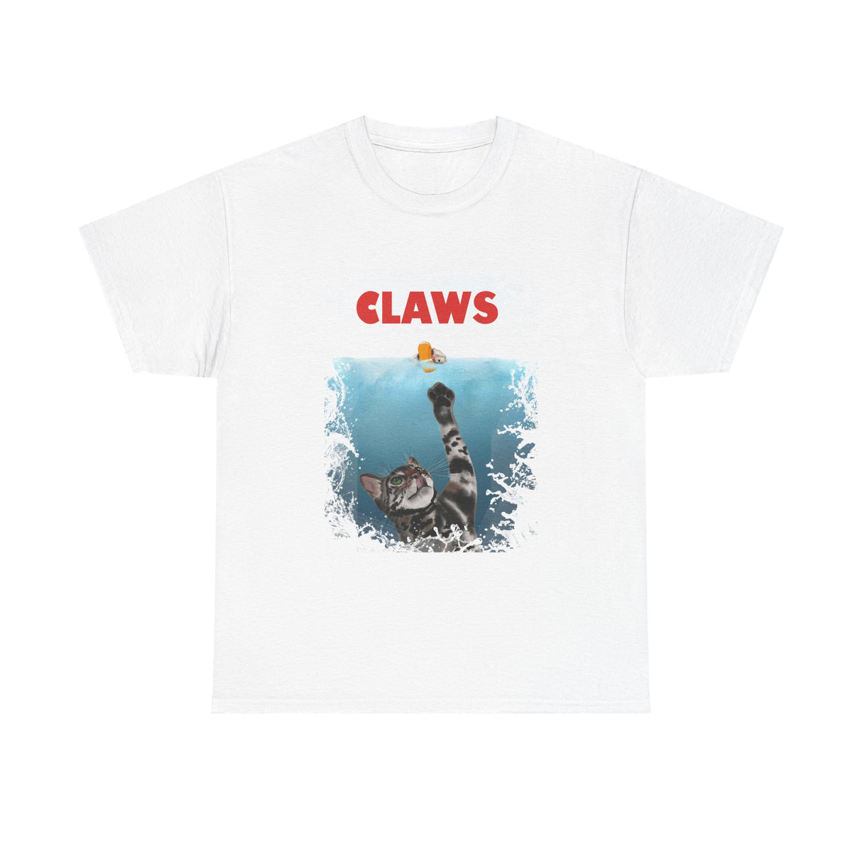Funny Cat Claws Unisex Tee featuring Flounder and Mouse Toy