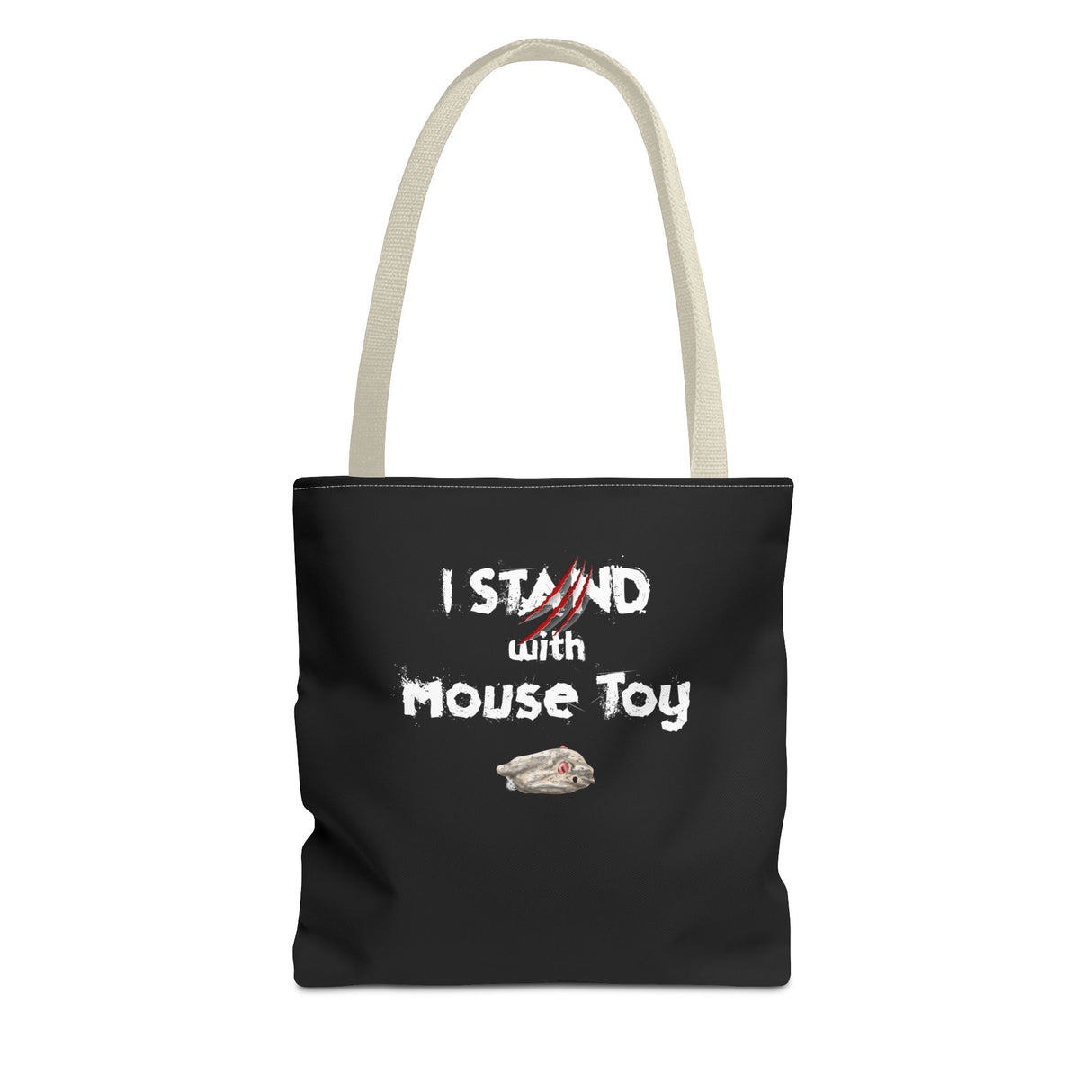 Mouse Toy Tote Bag - Hand Drawn Design by Nina