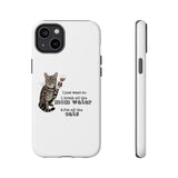 Flounder the Talking Cat Wine Glass Phone Case – "II just want to drink all the mom water"