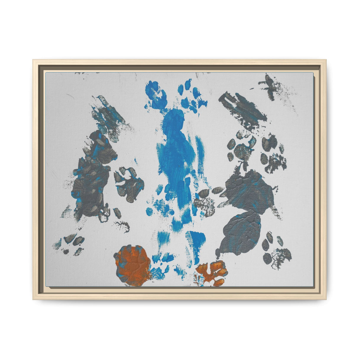 Framed Matte Canvas — "Flounder's Waterfall" Painting