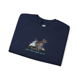 Purrmaid Crewneck Sweatshirt — "I want to be where the people aren't" Flounder Cat Design