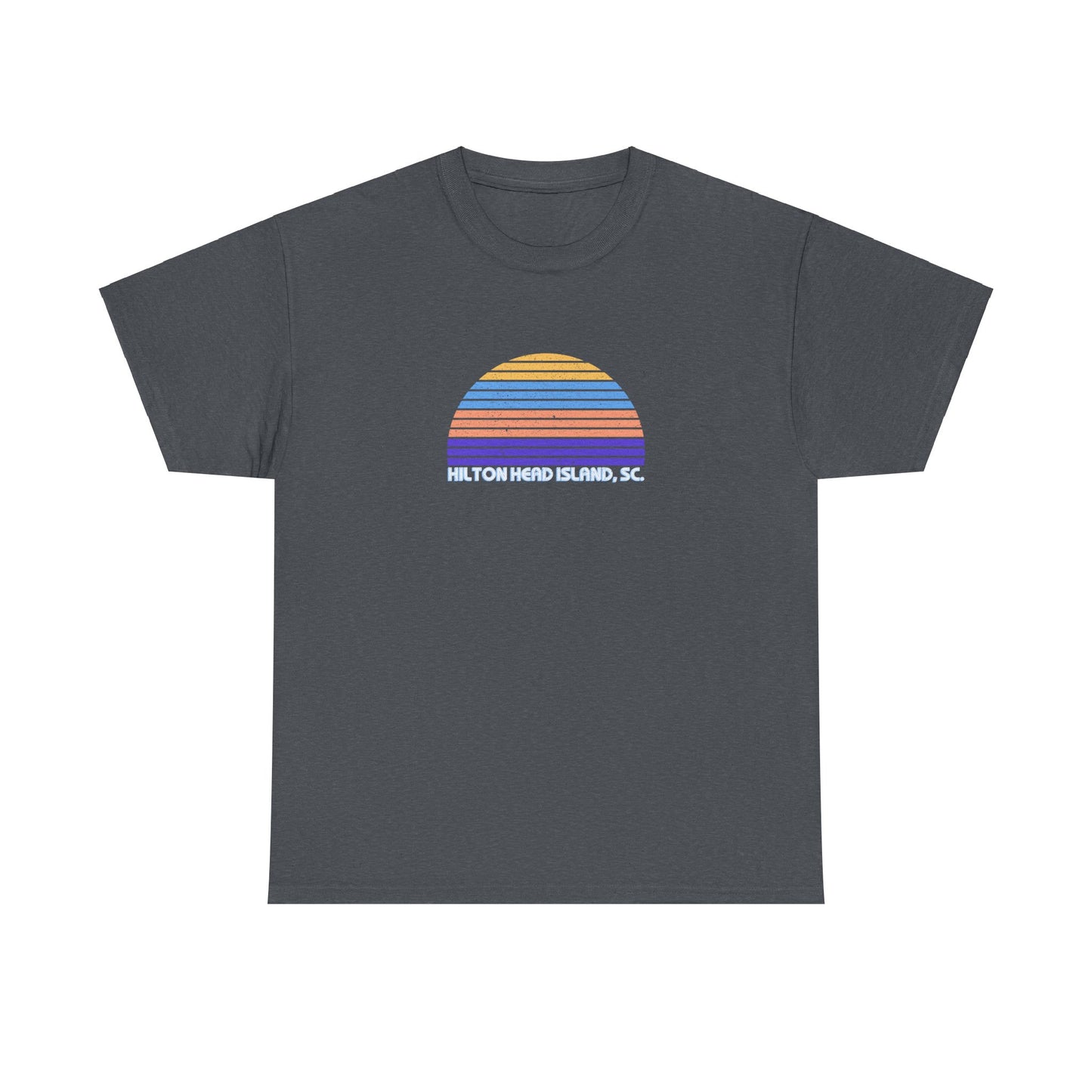 Retro Sunset Tee - Hilton Head Island, SC