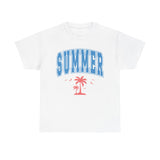 Summer Collegiate Style Cotton T-Shirt