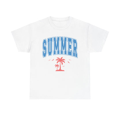 Summer Collegiate Style Cotton T-Shirt