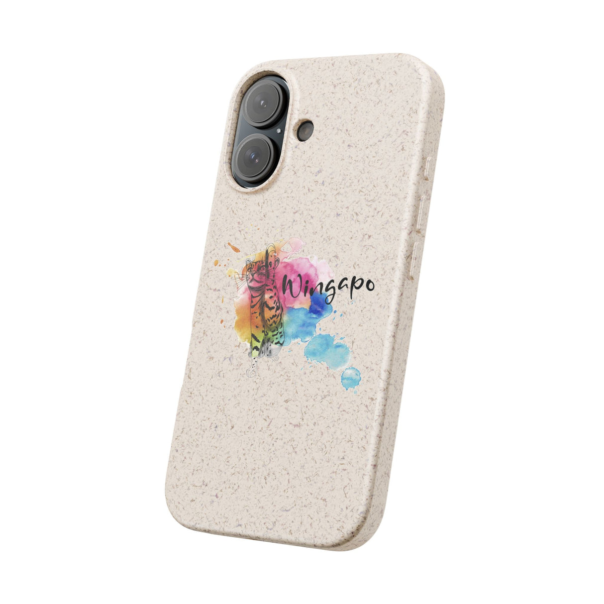 Phone Case - Wingapo Watercolor Design featuring Flounder the Purrmaid by Nina